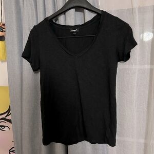 Express Black V Neck Tee